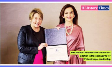 Nita Ambani Honored with Governor’s Citation in Massachusetts for Philanthropic Leadership